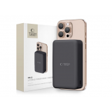 Nešiojamas įkroviklis - akumuliatorius 20000mAh USB + USB C 15W su bevieliu įkrovikliu, su indikatoriumi QC juodas (black) Tech-Protect PB12